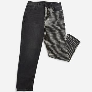 American Eagle Jeans Womens 10 Reg Split Two Tone Denim